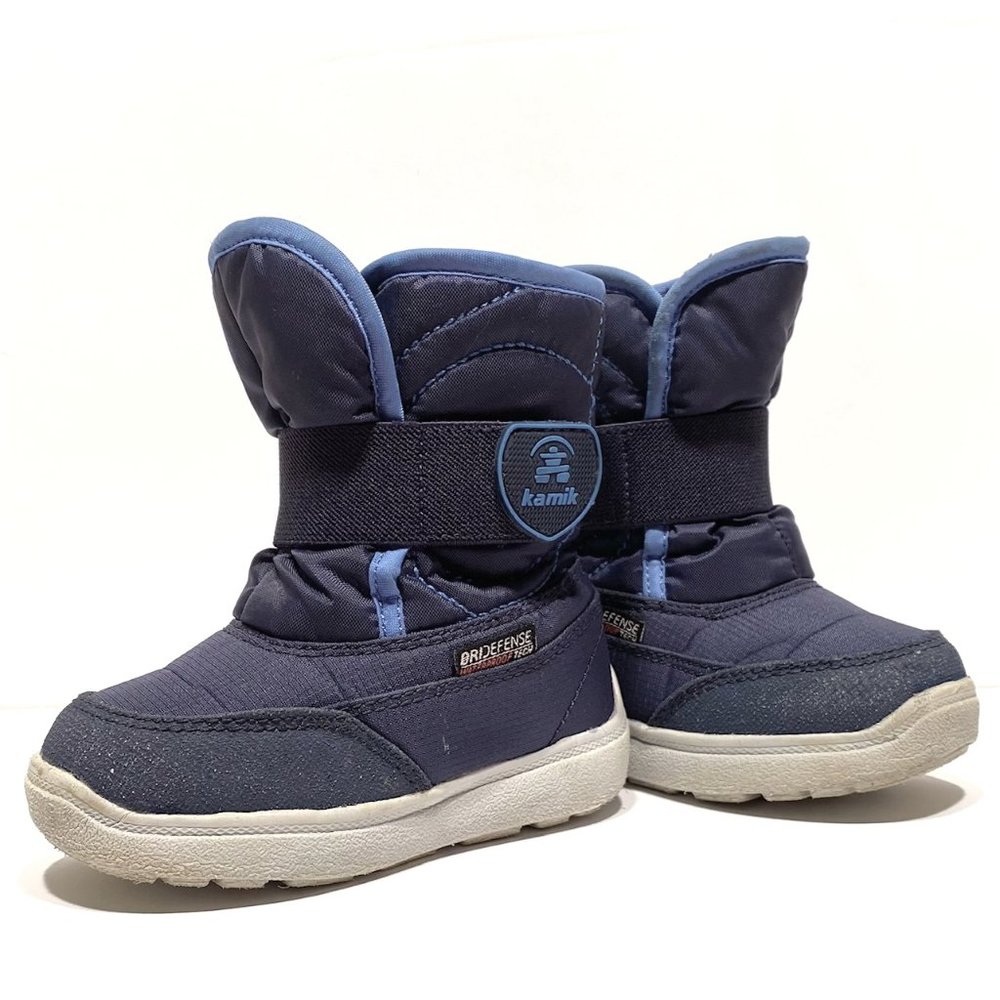 Kamik Kids ~ Snowbee Winter Snow Boot ~ Navy Blue ~ Size Baby/Toddler US 7